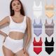 Seamless Plus Size Bra Sets Breathable Full Brief Underwear Sets
