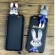 Cool Judy Rabbit Silicone Phone Cover With 3D Soft PVC Judy Charm Decoration, 2017 Best Seller
