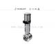 SS316L DF2 3 Pieces Sanitary Butterfly Valves With Control Head
