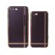 Soft TPU Electroplating Classic Striae Gold Frame Back Cover Cell Phone Case For iPhone 7 7 Plus