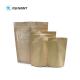 Eco Friendly Kraft Paper Zipper Bags Print Patterns Shopping For Candy / Nuts