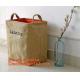 Wholesale Foldable waterproof jute dirty clothes basket/folding laundry basket for packing