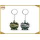 Die Casting 3D Brass Vintage Metal Key Ring Pear Finishing For Promotion With