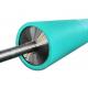 PU Polyurethane Cot Wear Resistant Unpowered Roller With Double Shaft