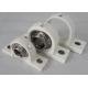 PBT Housing Plastic Pillow Block Bearing With POM , HDPE , PP , UPE , PTFE ,