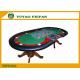8 Or 10 Payers Texas Holdem Poker Table With Black Holder Red Race