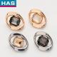 Irregular 20mm Black Buttons Square Hand Made Button With Square Drill