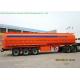 49m3 Stainless Steel Fuel Tanker Semi Trailer  3 Axles For Diesel ,Oil , Gasoline, Kerosene  Transport
