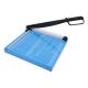 Professional A4 Manual Desktop Paper Cutter with Blue Base and Metal ABS Construction