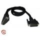 25 pin DVI cable to 25 pin DVI cable male to male