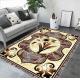 European Style 3D Printed Flower Pattern Carpets For Living Room , Sofa And Bedroom