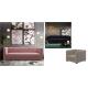 Linen Pink Couch Loveseat Fabric Sofa Furniture