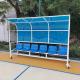 Substitute Soccer Team Bench Shelters For Outdoor School Stadium