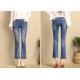 XS - XXL Slim Fit Fashion Ladies Jeans Pant With Rips And Wide Hem 2020