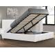 Gas Lift Up Storage 400lbs Upholstered Platform Bed Wooden With Hydraulic