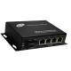 4 Port POE Ethernet Media Converter with 1 SC and 4 POE Ports