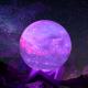 220V 3D Printed Moon Night Light Wifi Remote Control For Home Decoration