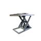 Running Mode Stationary Electric Single Scissor Lift Table with Turntable