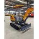 1.5 T Miniature Backhoe Excavadora Mini Hydraulic Crawler Small Size Wheel Construction Backhoe Garden Household Farm Greenhouse /Towable Electric /Excavator
