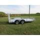 Heavy Duty 7x4 Aluminum Trailer With 27x2mm Pipe Round / 500mm High Side