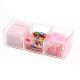 Dustproof Clear Acrylic Cotton Ball & Swab Holder, Cosmetic Organizer Makeup Storage Organizer For Cotton Swabs, Q-Tips,