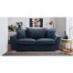 30025 European Style Living Room Furniture 2 Seater Dark Blue Fabric Sofa Luxury Chinese Sofa With Bed Function