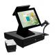 15.6 inch POS cash register with 10 point capacitive touch screen and customer display