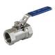 Floating type 1 - piece type screwed ball valve 1000WOG 316 304 lever operated,1PC BALL,BUTTERFLY HANDLE