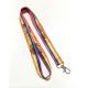 Simple Colorful Rainbow Dye Sublimation Lanyards With Metal Hook 900 * 20mm