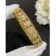 Luxury Brand VCA Perlee Clover Bracelet 18K Yellow Gold Diamond Bracelet