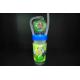 Funny Cartoon Character Water Bottle Plastic With Long Curly Straw OEM / ODM Available