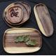 Irregular Oval Wooden Serving Plates Fruit Acacia Wood Serving Tray Customized