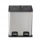 Commercial Dual Compartment Pedal Bin  Trash Bin With Foot Pedal For Kitchen