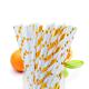 Degradable pulp paper straws 6mm diameter hot foil straws for bar birthday party DIY home decorate