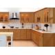 HPDL 18mm Modern Farmhouse Kitchen Brown Cabinets High Gloss Laminate Finish