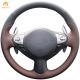 Black Leather Steering Wheel Wrap for Infiniti FX FX35 FX37 FX50 2009-2013 Nissan Juke 2011-2017 Maxima 2009-2014 Sentra SV 2017-2019