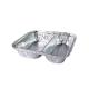 2 Compartment Aluminum Foil Container With Llid Capacity 750ml Serving Pan