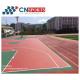 90% Compression Recovery Rate Silicon PU Basketball Court Flooring