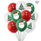 10pcs Santa Claus Xmas Tree Latex Balloon Confetti Air Ballons Merry Christmas Party Baloons Kids Birthday Party Supplie