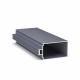 6063A 6060 rectangular Aluminum Extruded Profile Weather Resistant