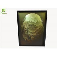 Sculpture Light Paper Cut Box Merchandising Illuminated Snow Woods Music System