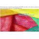 45*75cm Orange Russia PE Knitted plastic raschel leno mesh packing bags for Agriculture fruit vegetable onion garlic cab
