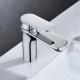 Brass Modern Single Handle Basin Mixer Hot Cold Basin Taps In Chrome