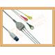 Generic AAMI 6 Pin ECG Patient Cable 3 Leads Snap IEC For Abbott Medical
