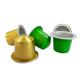 Aluminum Empty Coffee Capsules for Nespresso Food Packing and Environmental Friendly