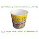 130OZ paper cup Popcorn Buckets Disposable Double PE Lined Greaseproof