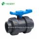 ASTM Standard Gray PVC Union Valve Pn16 Nominal Pressure for Irrigation and Water Supply