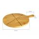 Portable Natural Wooden Pizza Cutting Board No Petrochemicals No Varnishes