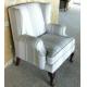 European style Classic wooden fabric lounge chair,single sofa,fabric sofa,leisure char