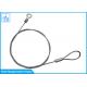 Stainless Steel Lanyards 7x7 PVC Coated With Double End Wire Rope Loop